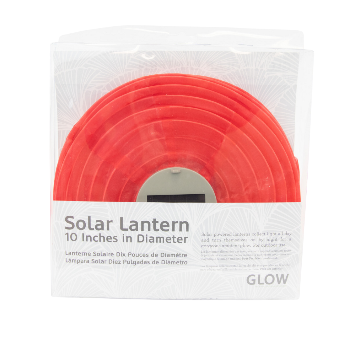 Red deals solar lantern